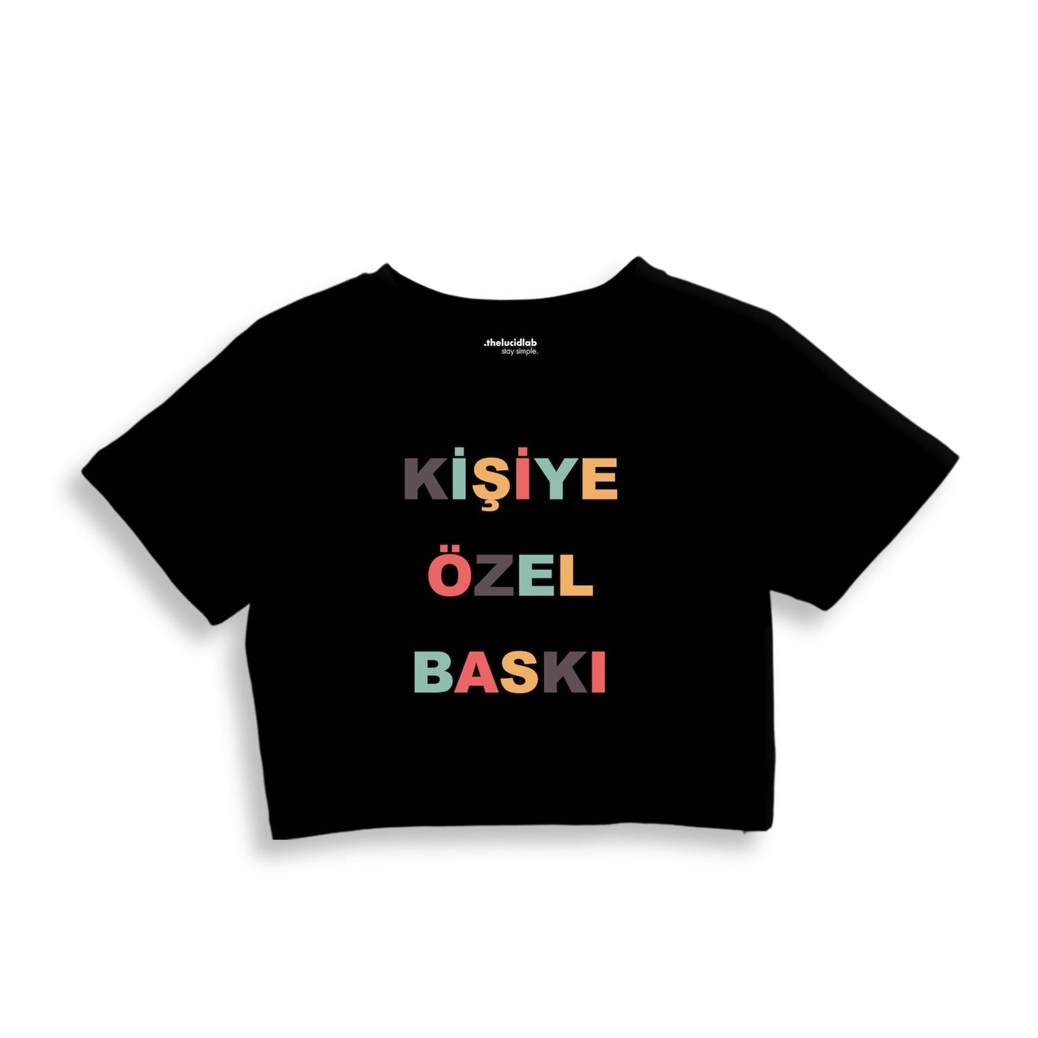 Kişiye Özel Baskılı Crop Tişört