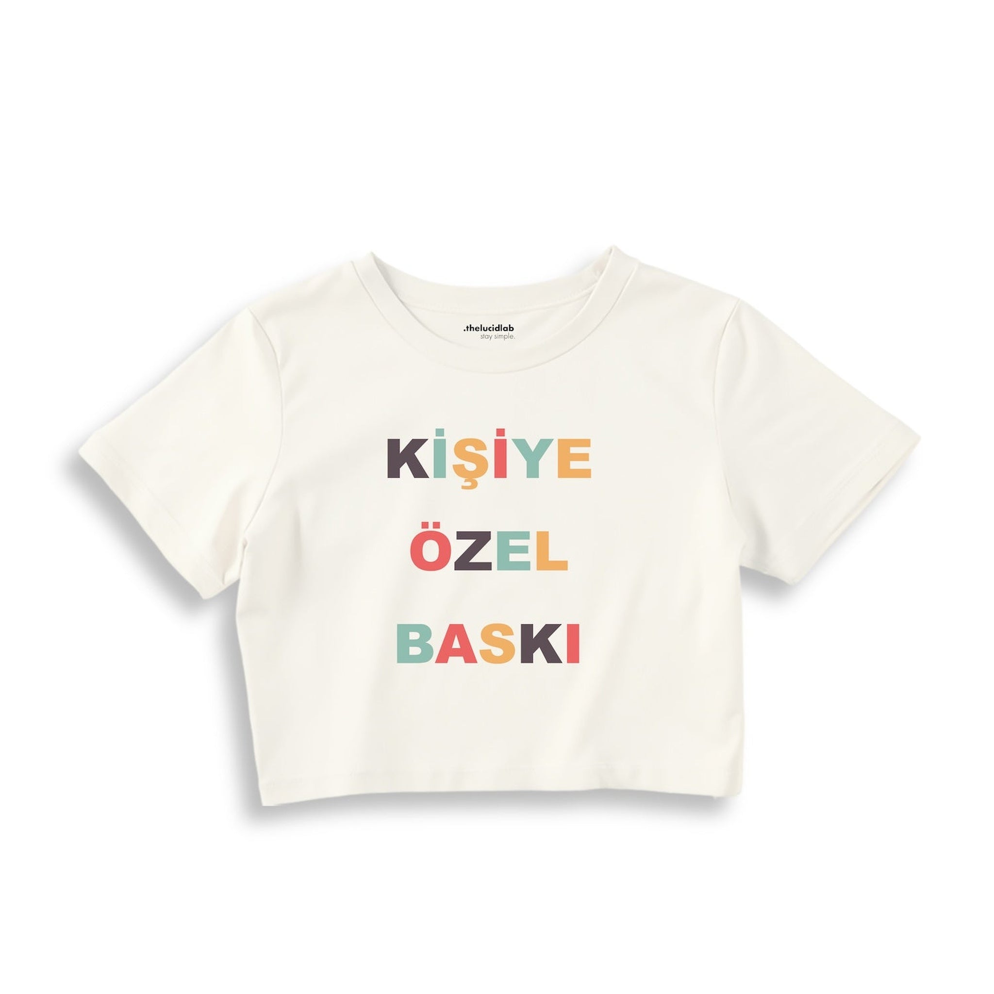 Kişiye Özel Baskılı Crop Tişört
