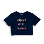 Kişiye Özel Baskılı Crop Tişört