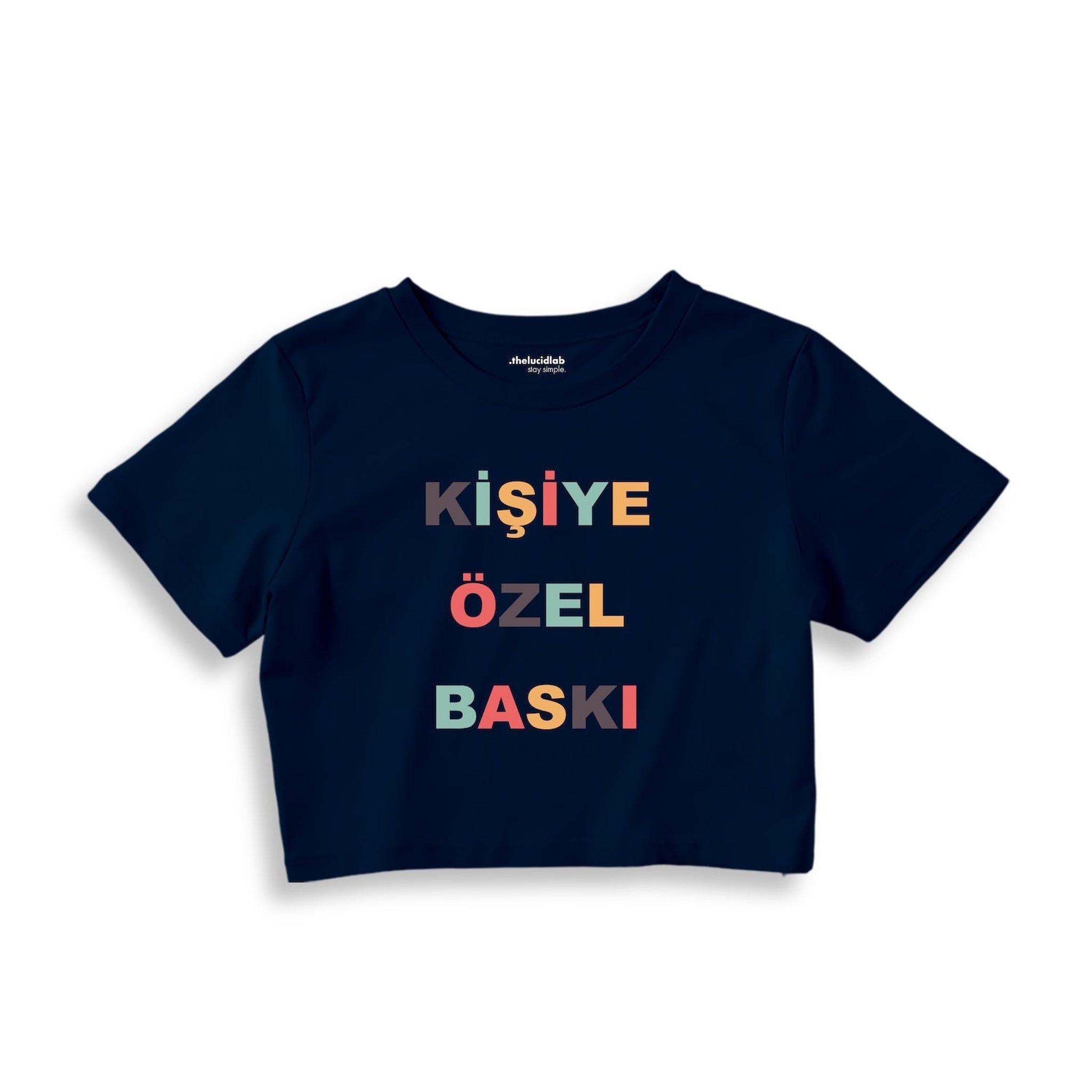 Kişiye Özel Baskılı Crop Tişört