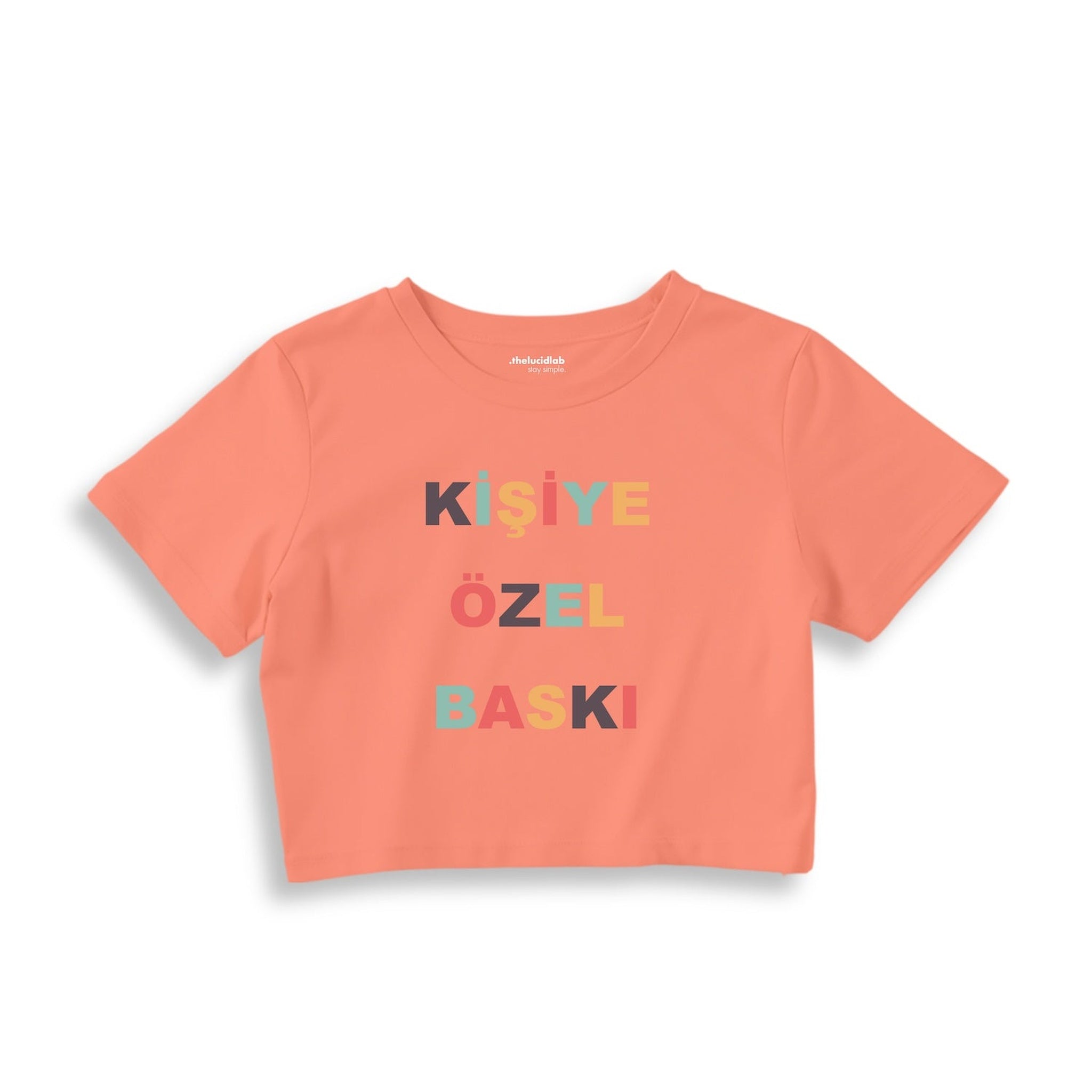 Kişiye Özel Baskılı Crop Tişört
