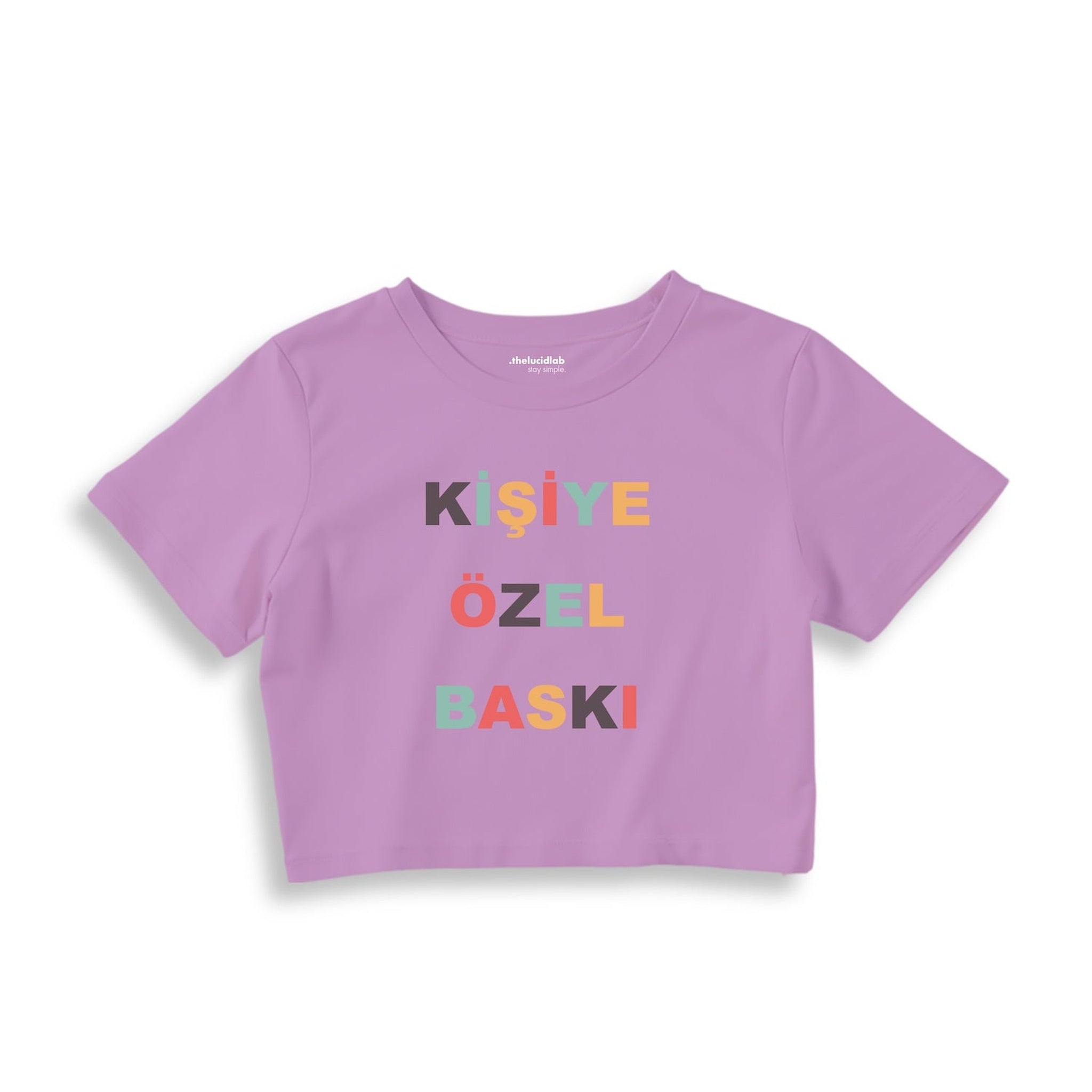 Kişiye Özel Baskılı Crop Tişört