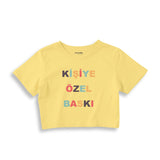 Kişiye Özel Baskılı Crop Tişört