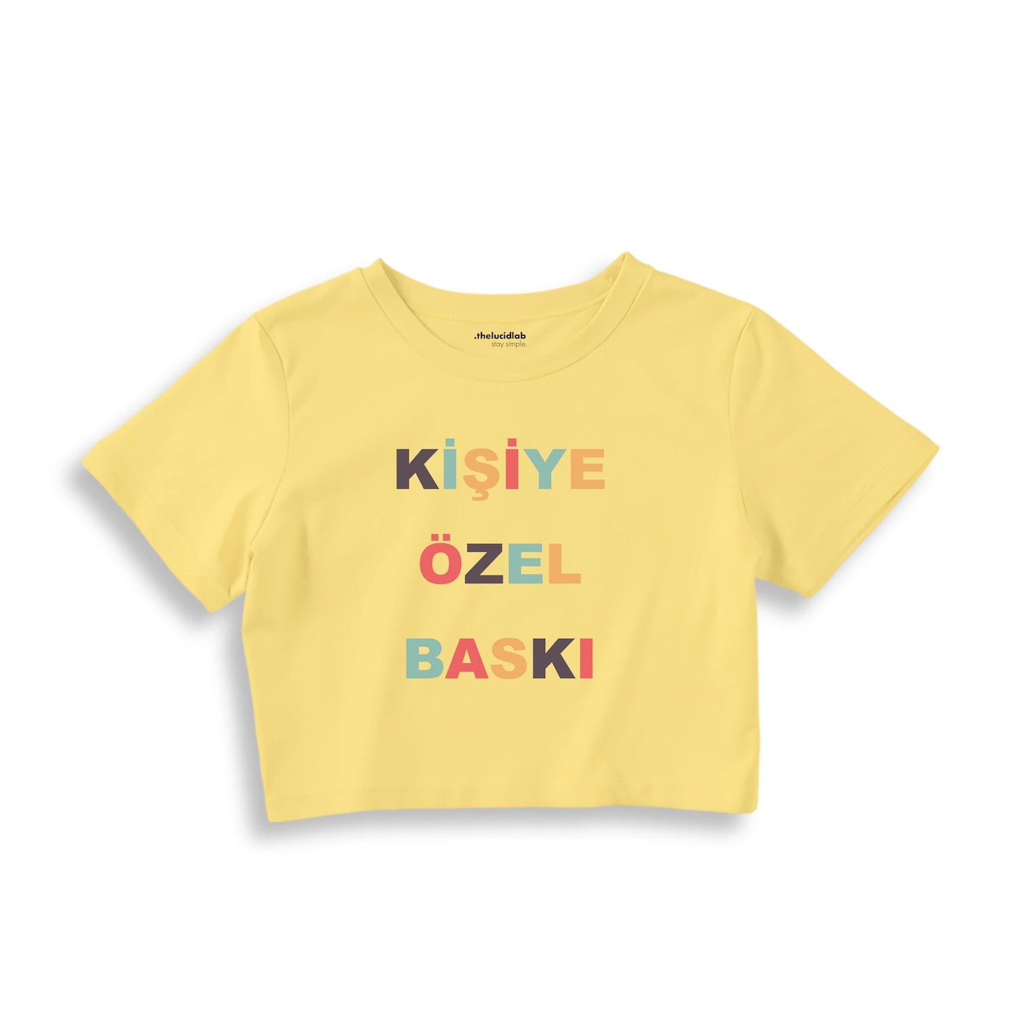 Kişiye Özel Baskılı Crop Tişört