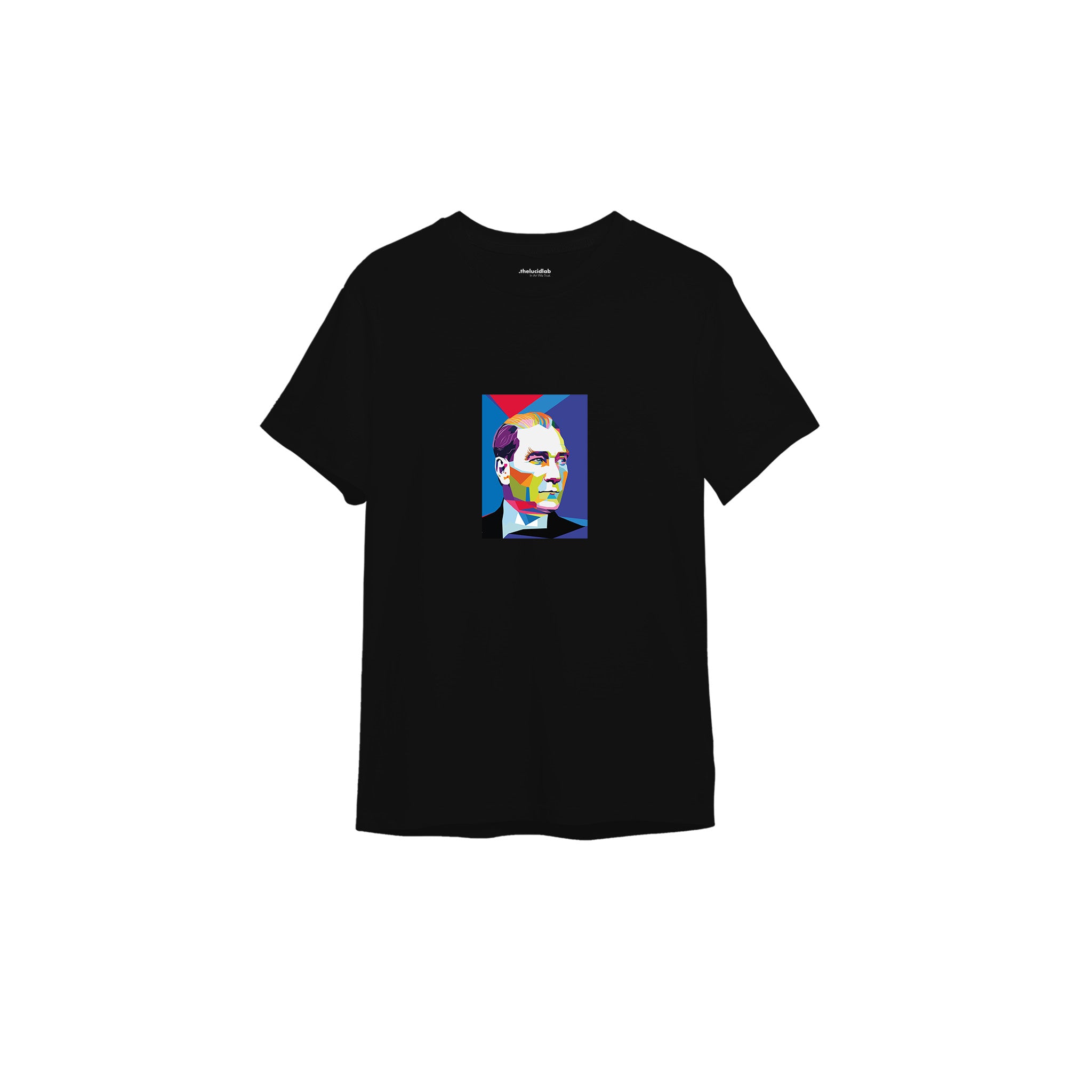 Atatürk Pop Art Tişört — Siyah