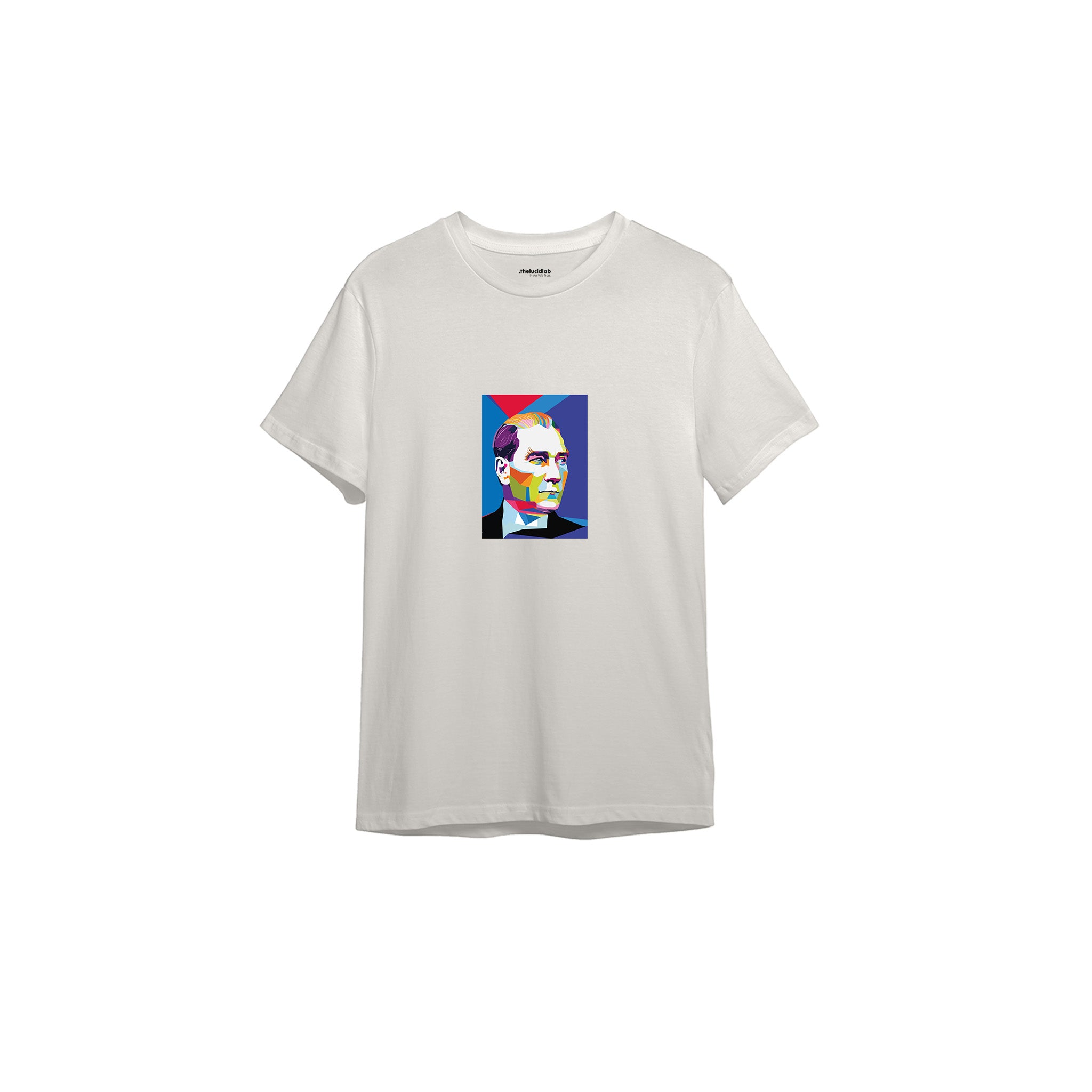 Atatürk Pop Art Tişört — Ekru