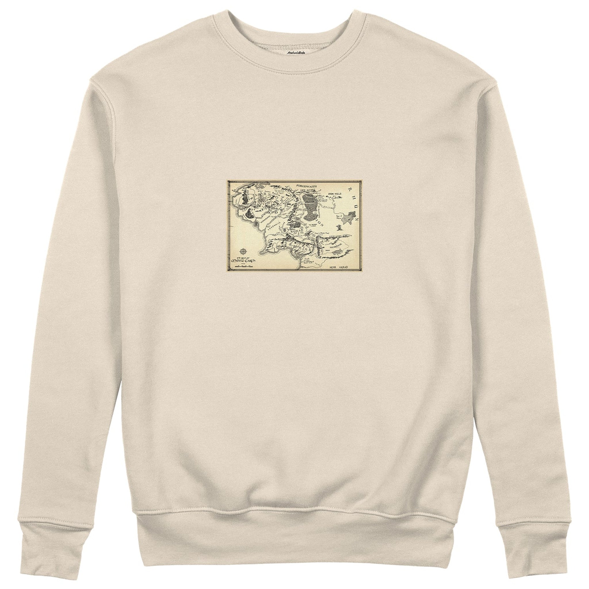 Yüzüklerin Efendisi Orta Dünya Haritası - Lord Of The Rings Sweatshirt