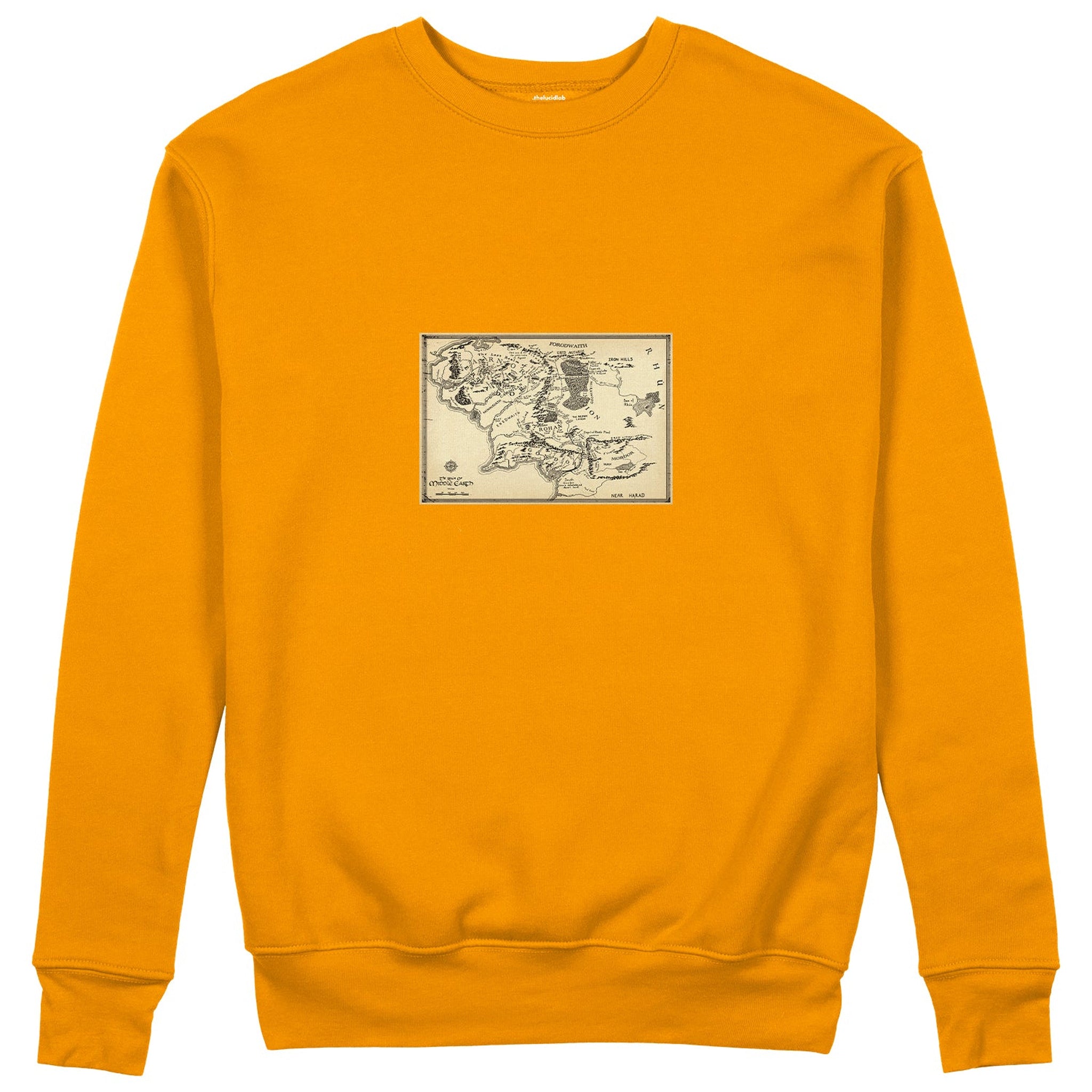 Yüzüklerin Efendisi Orta Dünya Haritası - Lord Of The Rings Sweatshirt