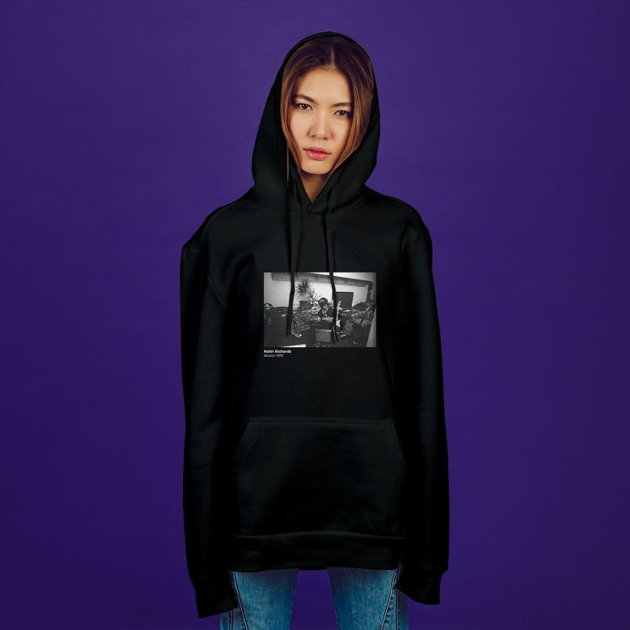 Keith Richards Boston 1975 Oversize Hoodie