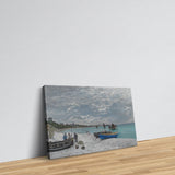 The Beach at Sainte-Adresse Kanvas Tablo