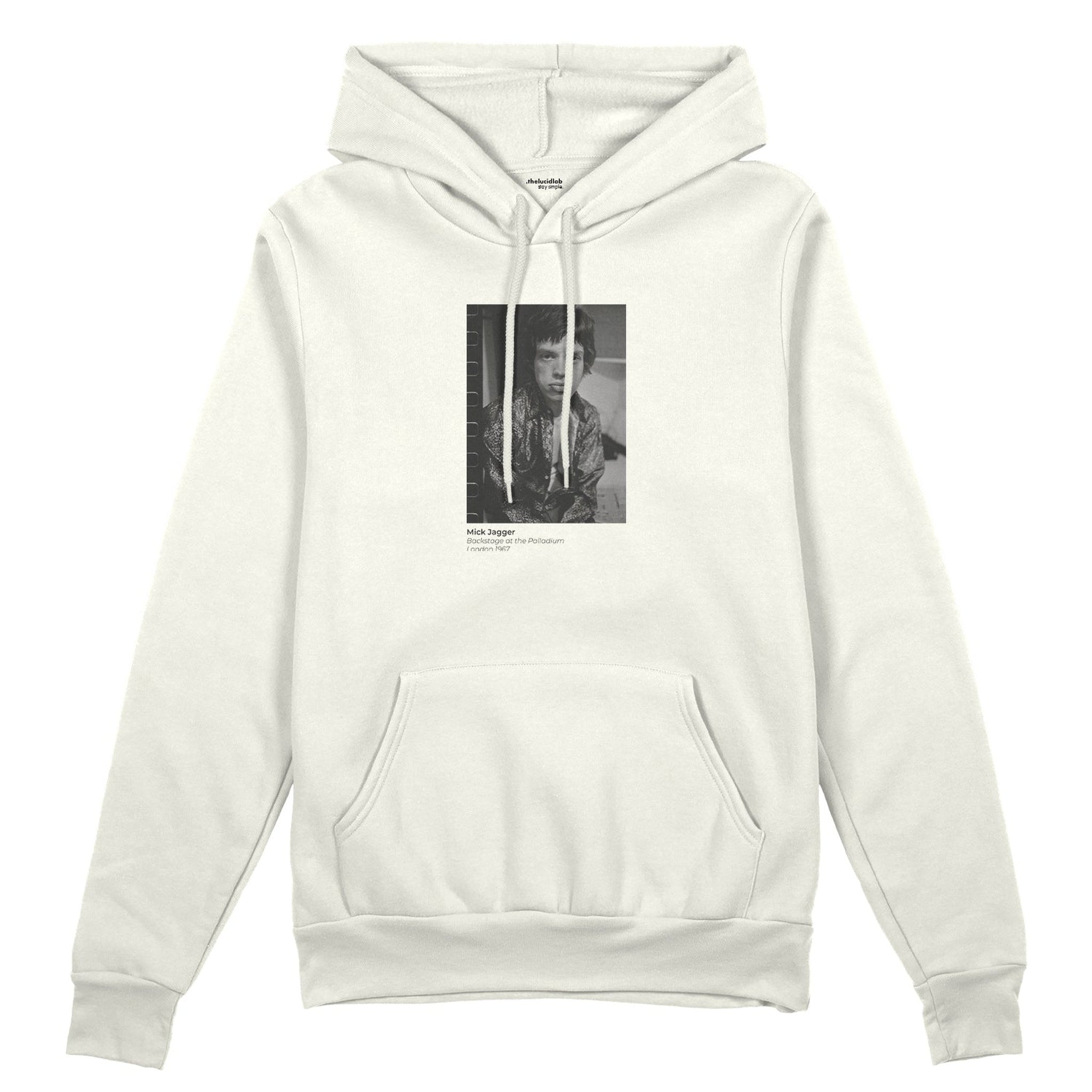 Mick Jagger backstage at the Palladium London 1967 Oversize Hoodie