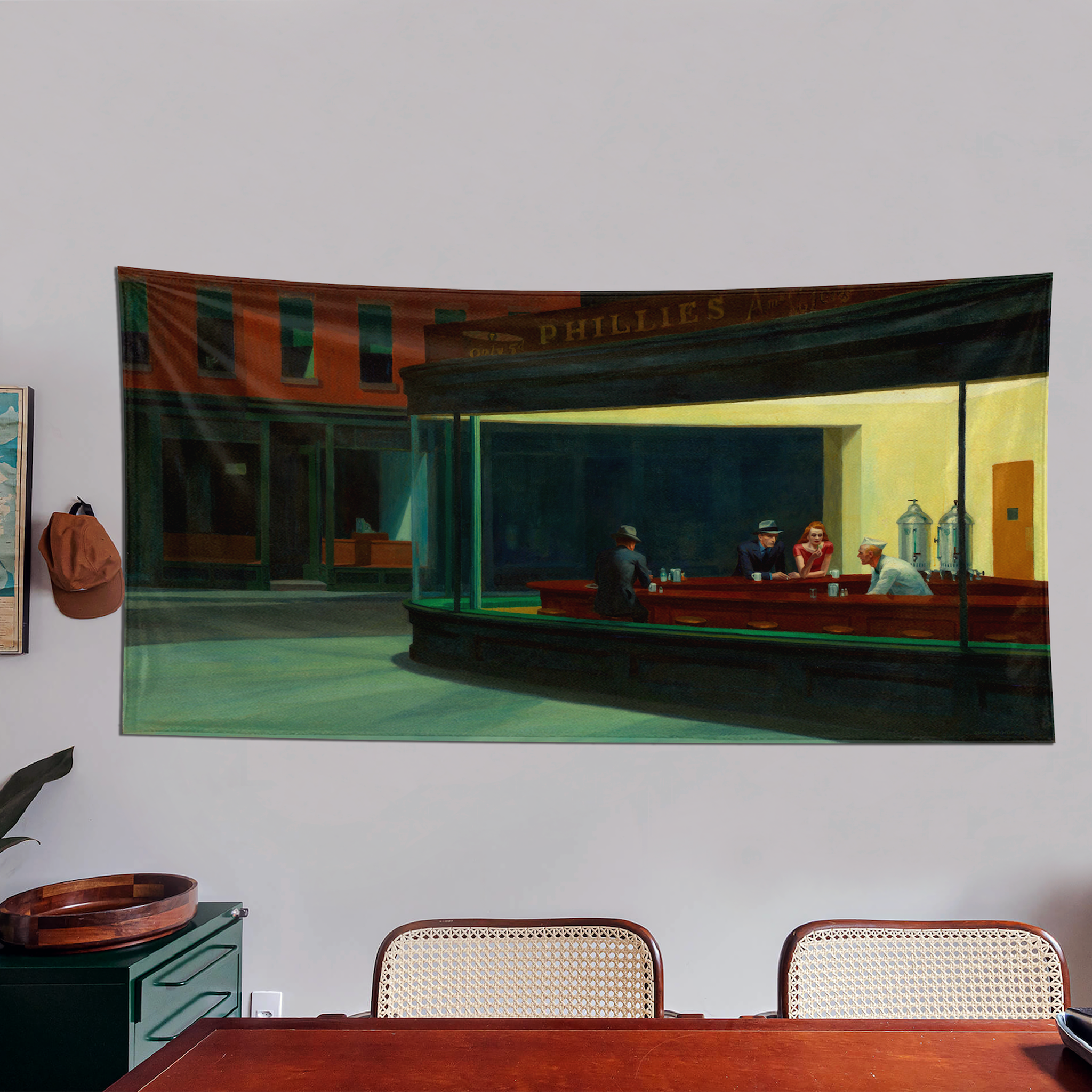 Nighthawks / Gece Kuşları Duvar Örtüsü