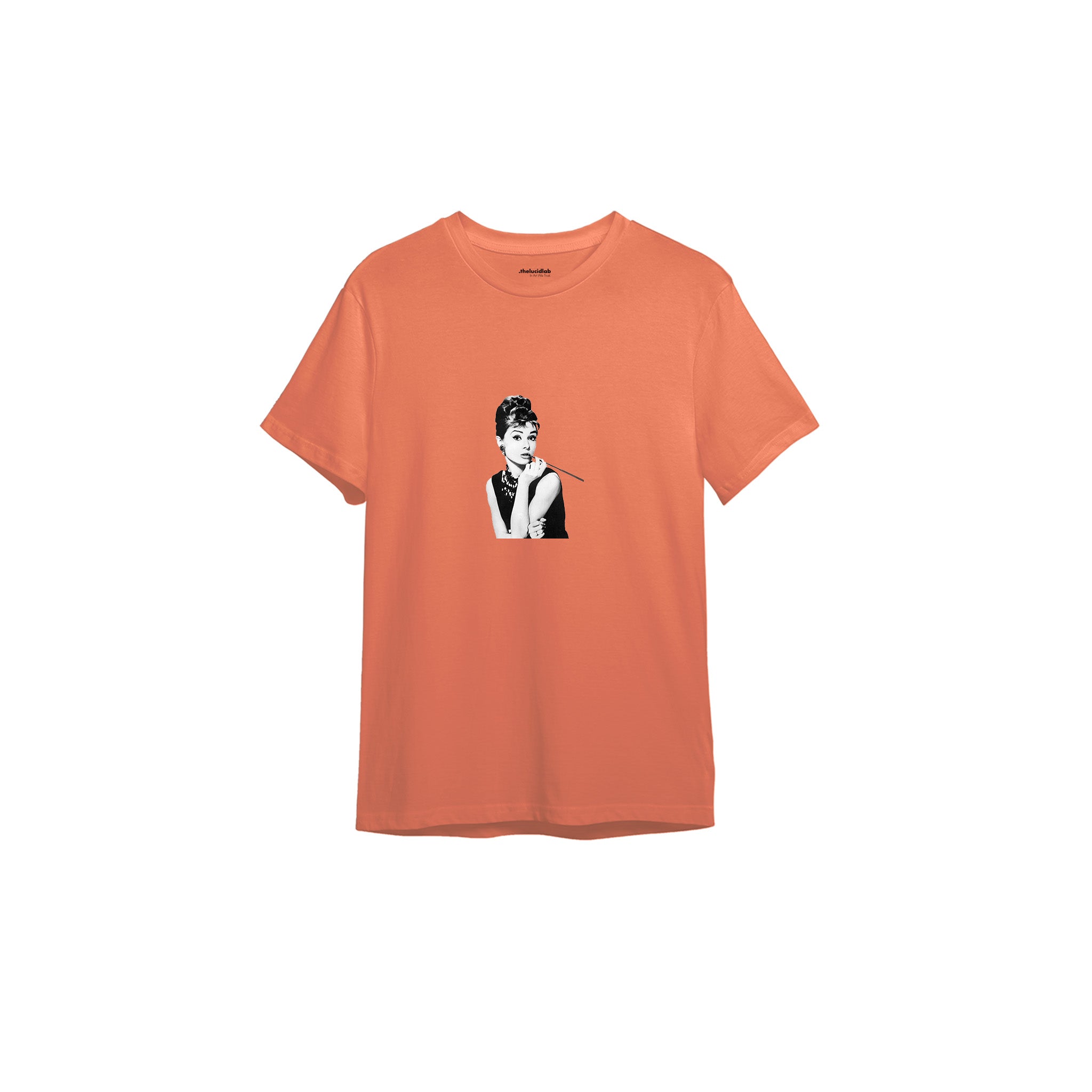 Audrey Hepburn Tişört — Somon