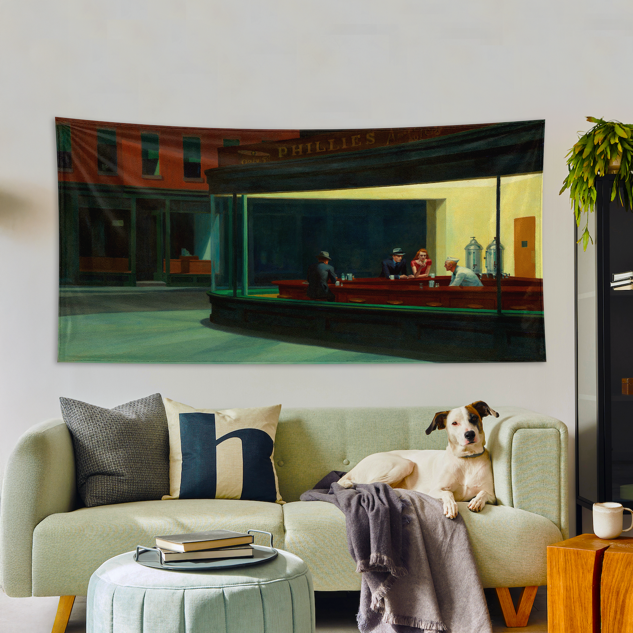 Nighthawks / Gece Kuşları Duvar Örtüsü