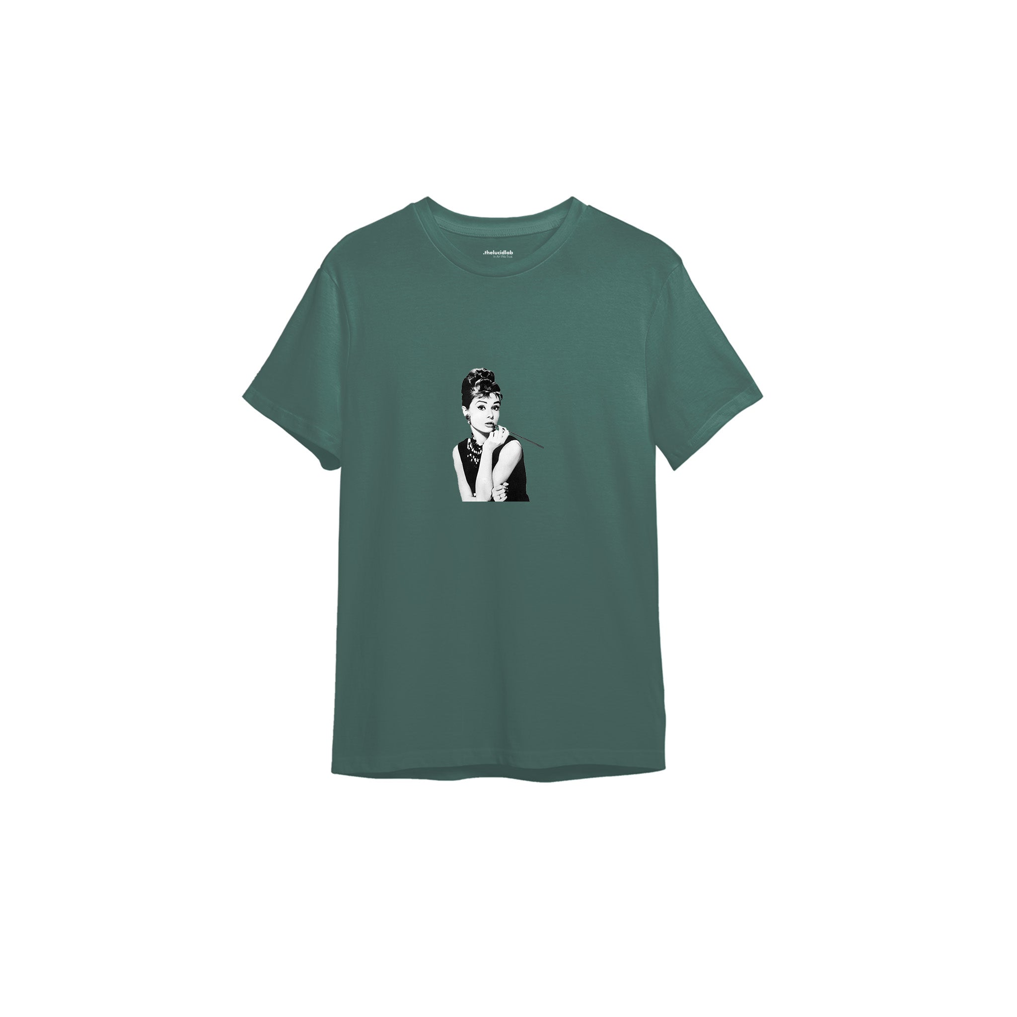 Audrey Hepburn Tişört — Yeşil