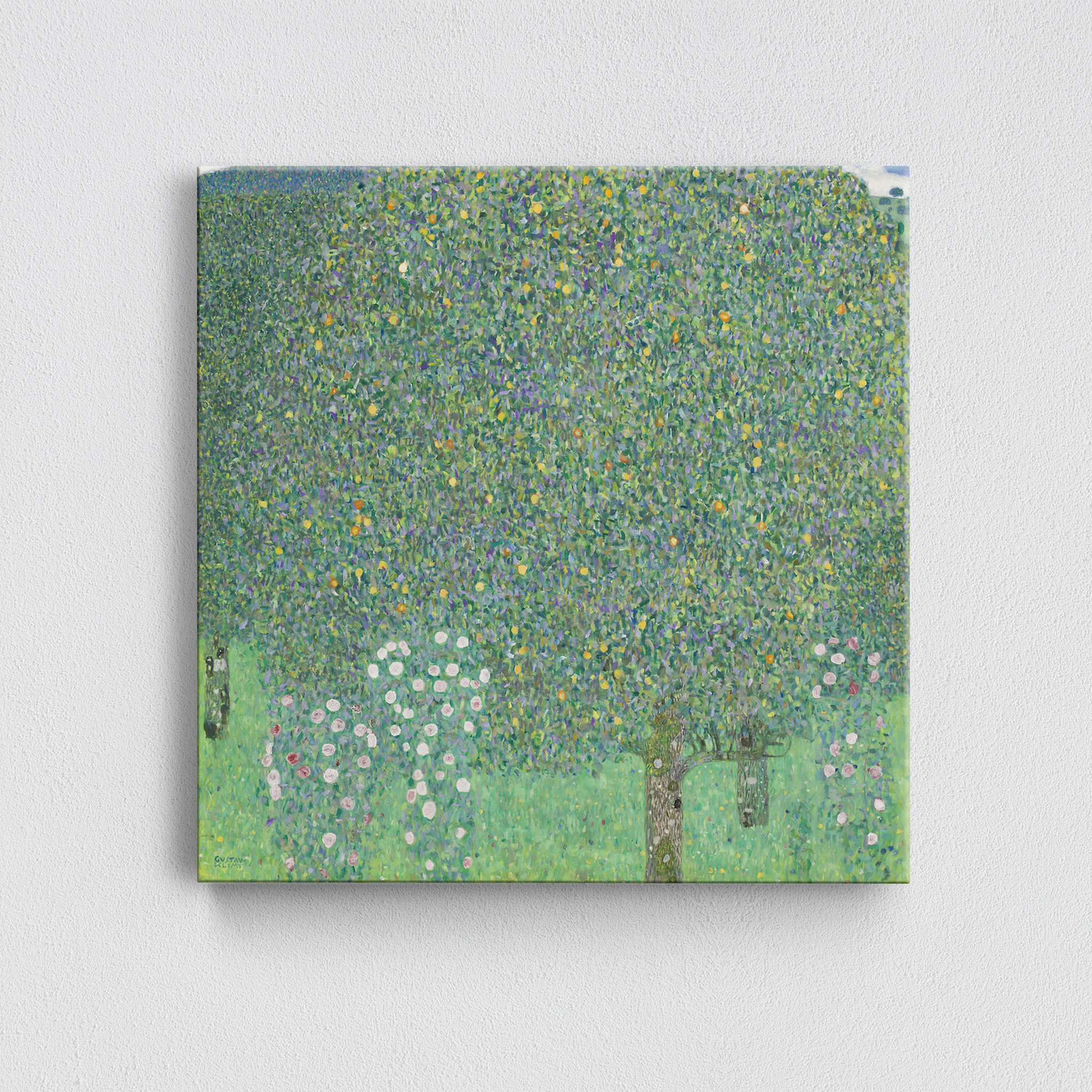Rosebushes under the Trees Kanvas Tablo
