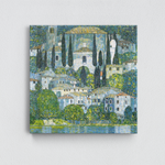 Kirche in Cassone am Gardasee Kanvas Tablo