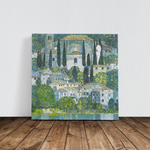 Kirche in Cassone am Gardasee Kanvas Tablo