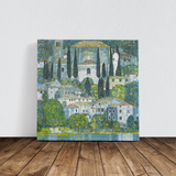 Kirche in Cassone am Gardasee Kanvas Tablo