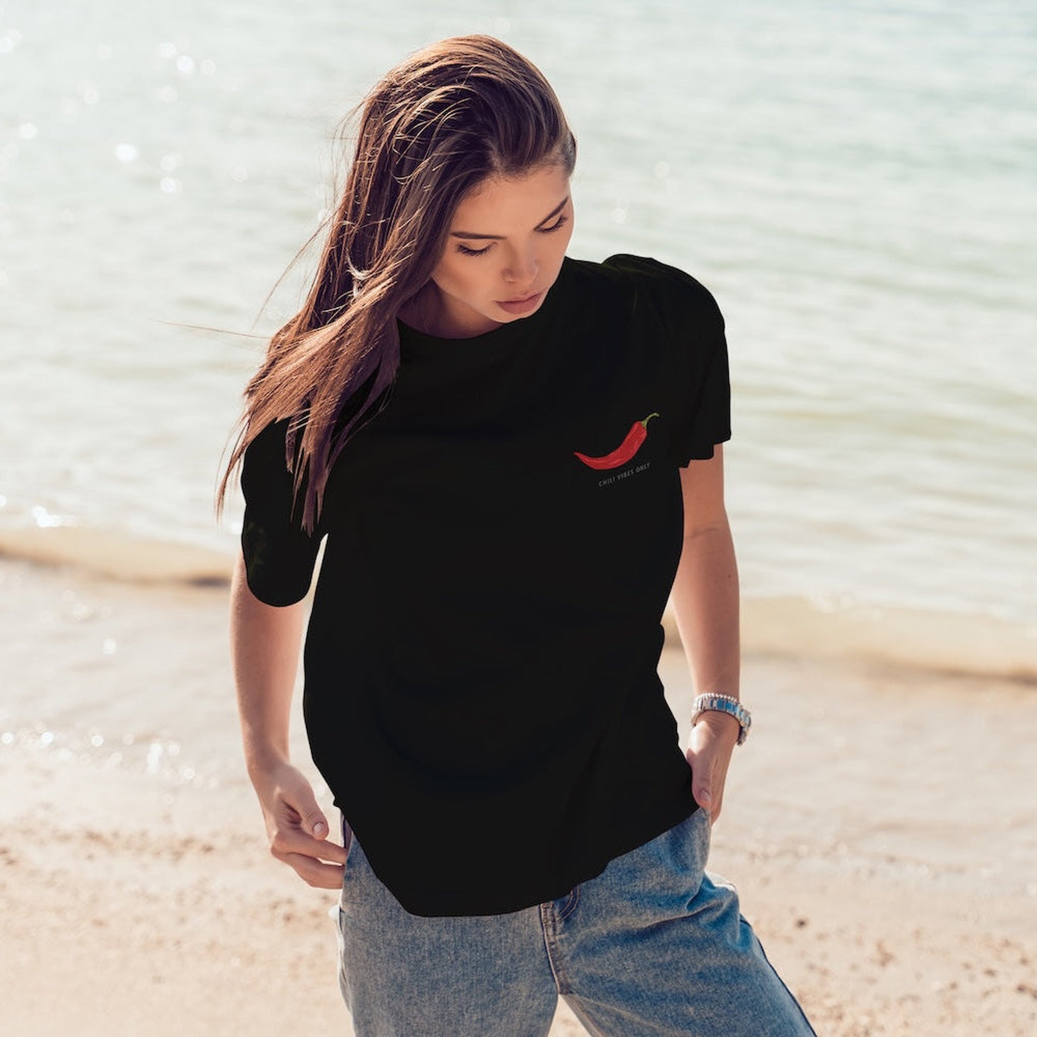 Chili Vibes Only Oversize Tişört