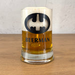 BEERMAN / Baskılı Paşabahçe Kulplu Bira Bardağı