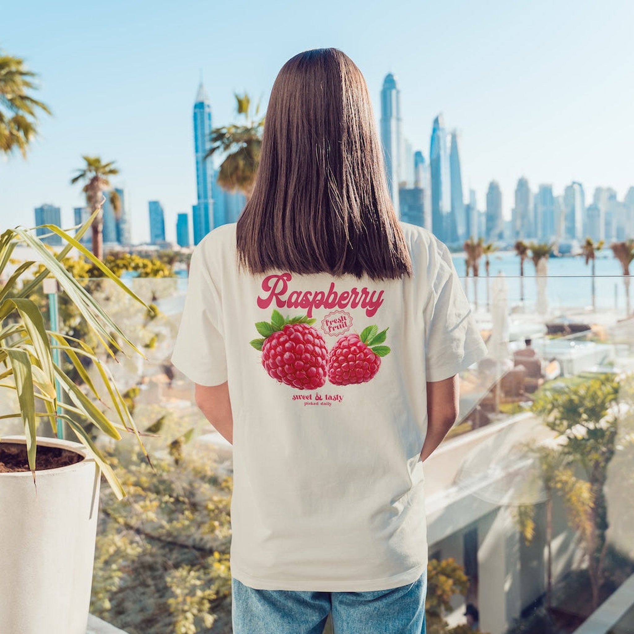 Raspberry Oversize Tişört