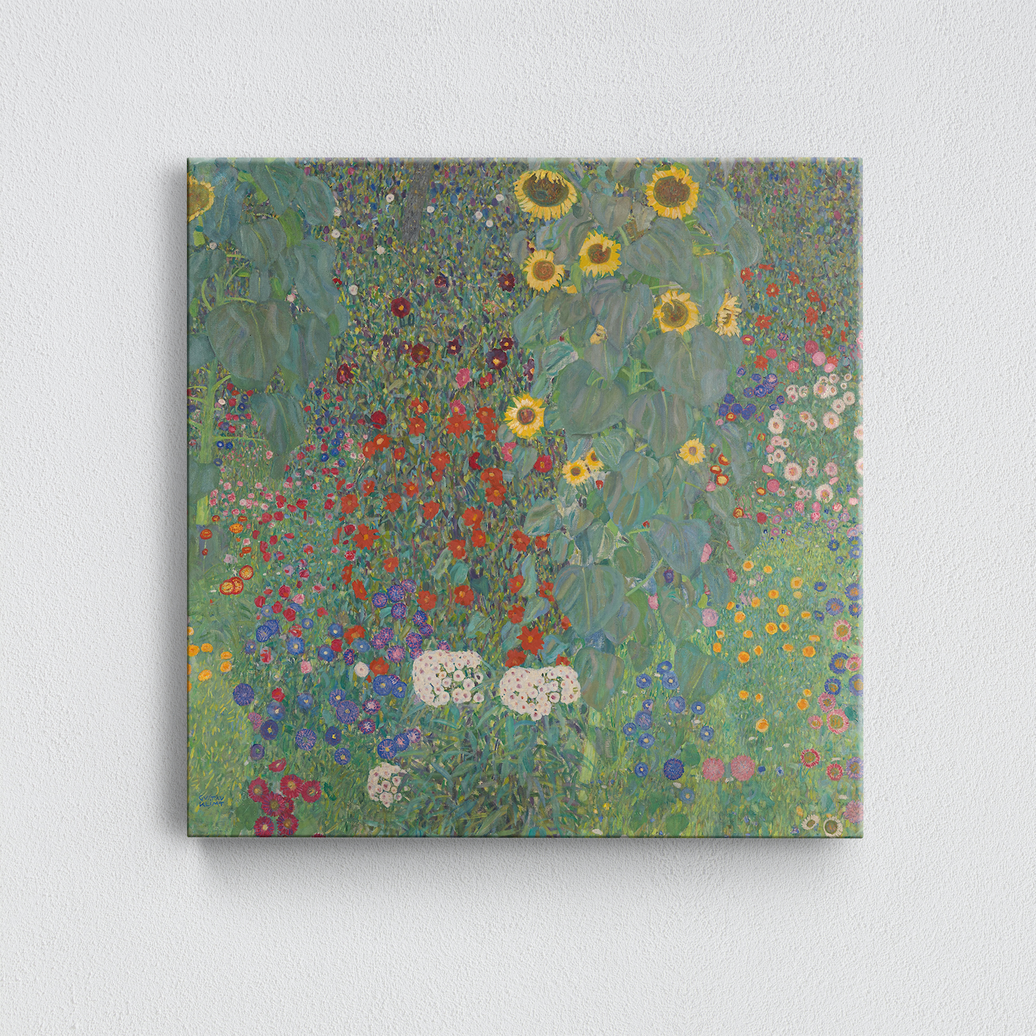 Farm Garden with Sunflowers Kanvas Tablo