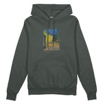 Café Terrace at Night Oversize Hoodie