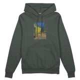Café Terrace at Night Oversize Hoodie