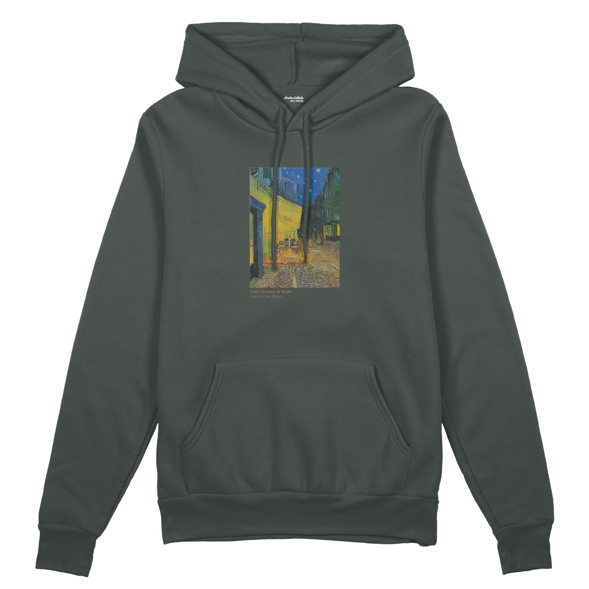 Café Terrace at Night Oversize Hoodie