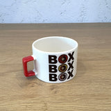 Box Box Box Kırmızı U Kulplu Kupa