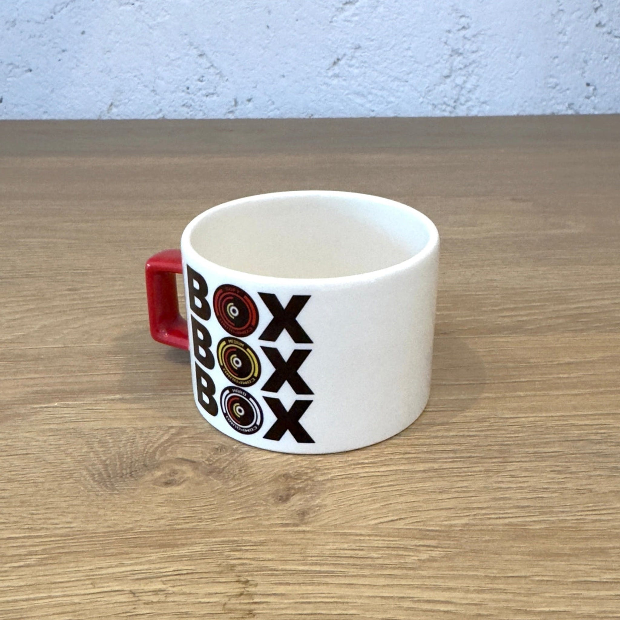 Box Box Box Kırmızı U Kulplu Kupa