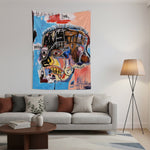 Basquiat Skull (1981) Duvar Örtüsü