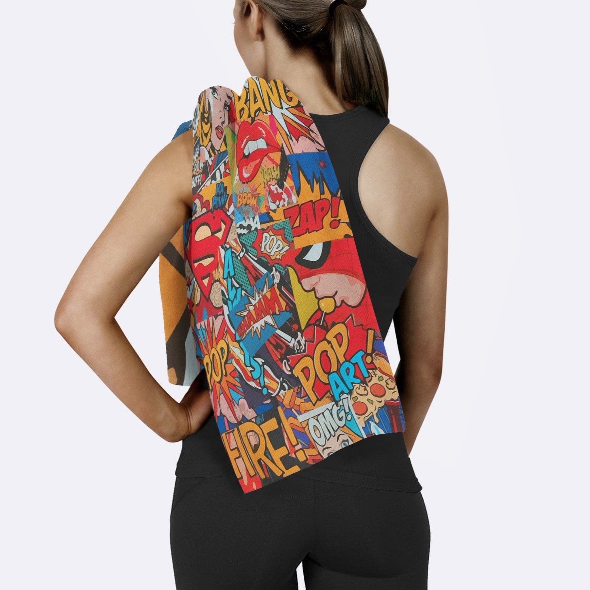 Pop Art - Çizgi Romanlı Spor Havlusu