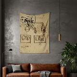 God, Law (1981) - Basquiat Duvar Örtüsü