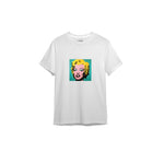 Andy Warhol / Marilyn Monroe Blue Tişört — Beyaz