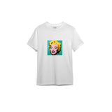 Andy Warhol / Marilyn Monroe Blue Tişört — Beyaz