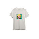 Andy Warhol / Marilyn Monroe Blue Tişört — Ekru