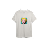 Andy Warhol / Marilyn Monroe Blue Tişört — Ekru