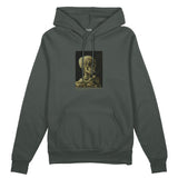 Skull of a Skeleton with Burning Cigarette Oversize Hoodie