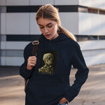 Skull of a Skeleton with Burning Cigarette Oversize Hoodie