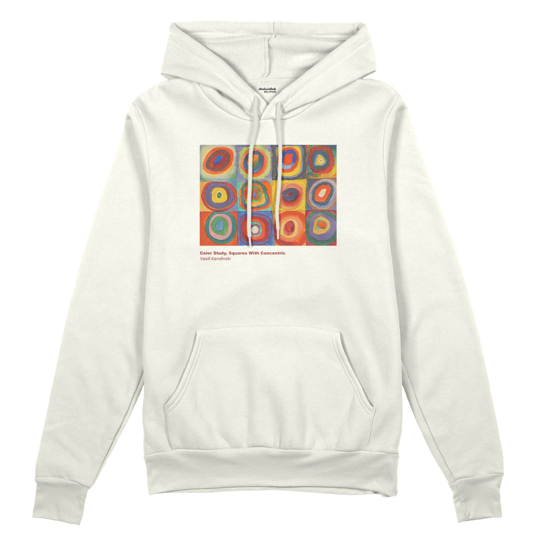 Color Study, Squares With Concentric Circles Oversize Hoodie