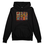 Color Study, Squares With Concentric Circles Oversize Hoodie
