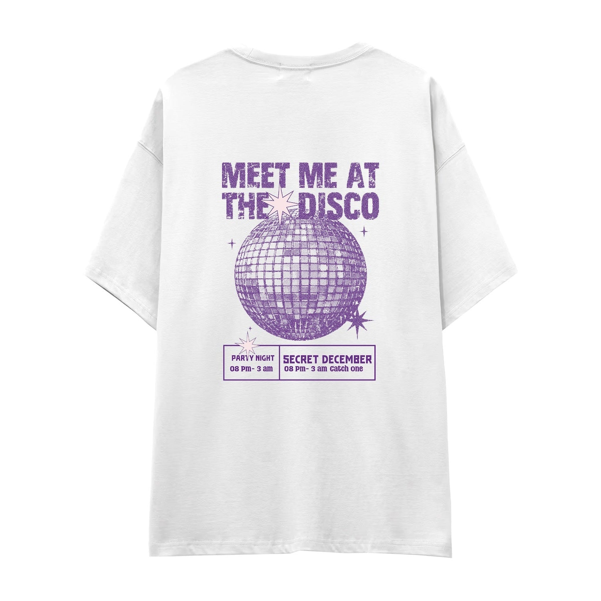 Meet Me At The Disco Oversize Tişört