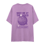 Meet Me At The Disco Oversize Tişört