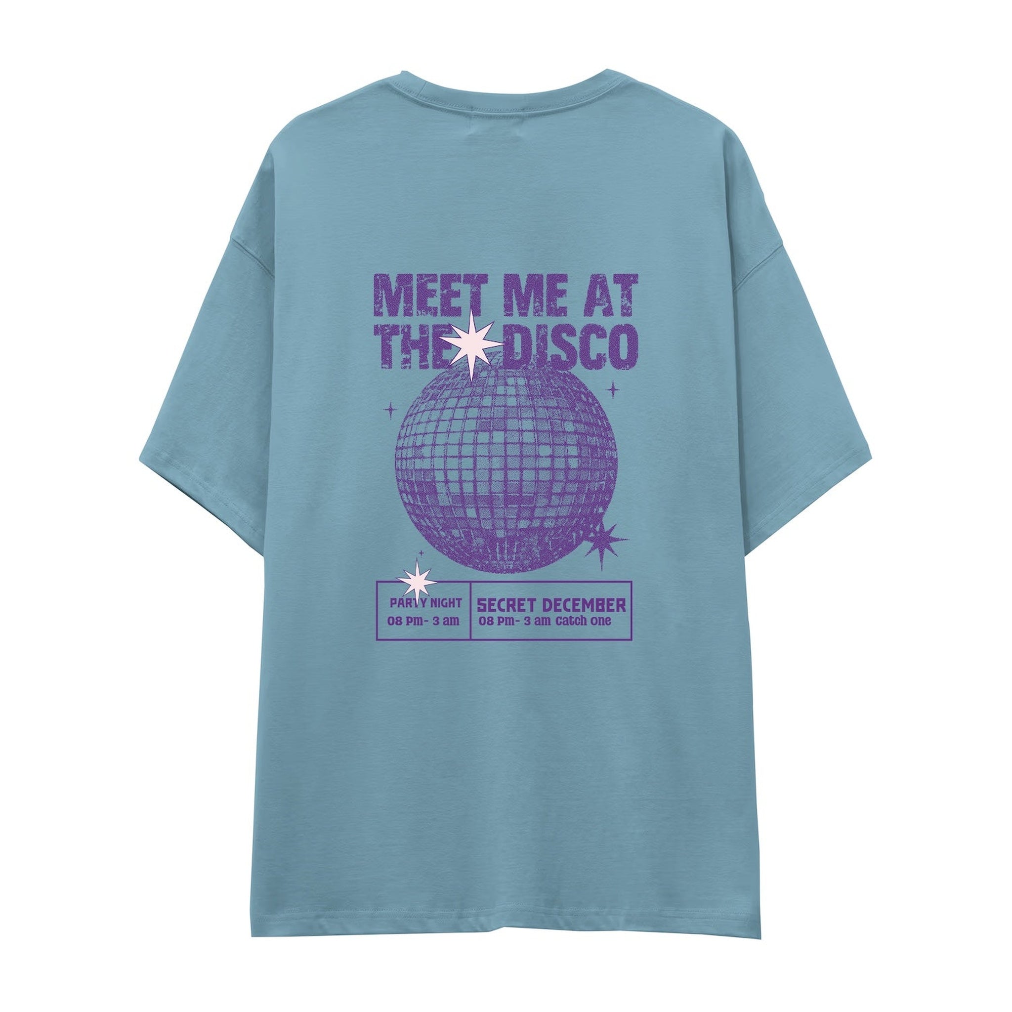 Meet Me At The Disco Oversize Tişört