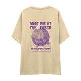 Meet Me At The Disco Oversize Tişört