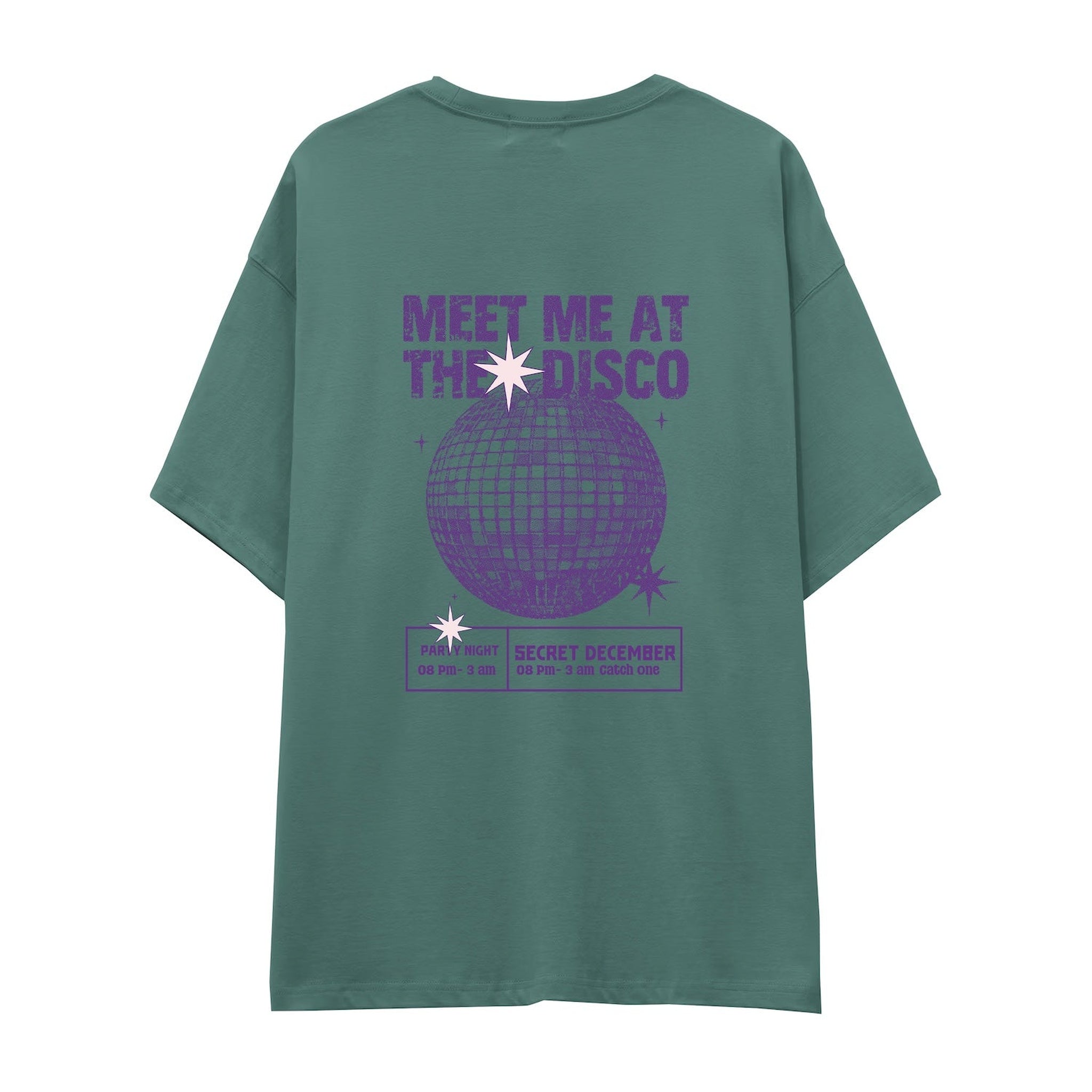 Meet Me At The Disco Oversize Tişört