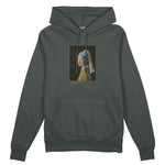 İnci Küpeli Kız Oversize Hoodie