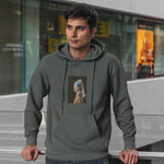 İnci Küpeli Kız Oversize Hoodie